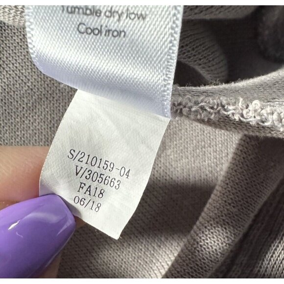 Athleta Womens Sz XS Gray Serenity Criss Cross Sweatshirt Long Sleeve - Picture 9 of 10